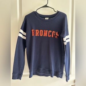 Rare Victoria’s Secret PINK Denver Broncos Small Sequin Pullover Sweatshirt